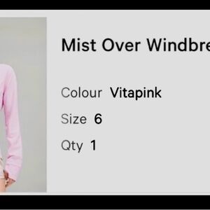 lululemon athletica Vitapink Mist Over Windbreaker